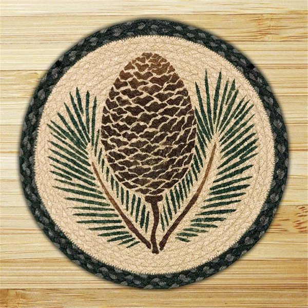 Capitol Importing Co Capitol Importing Pinecone - 15.5 in. Round Chair Pad 49-CH025A